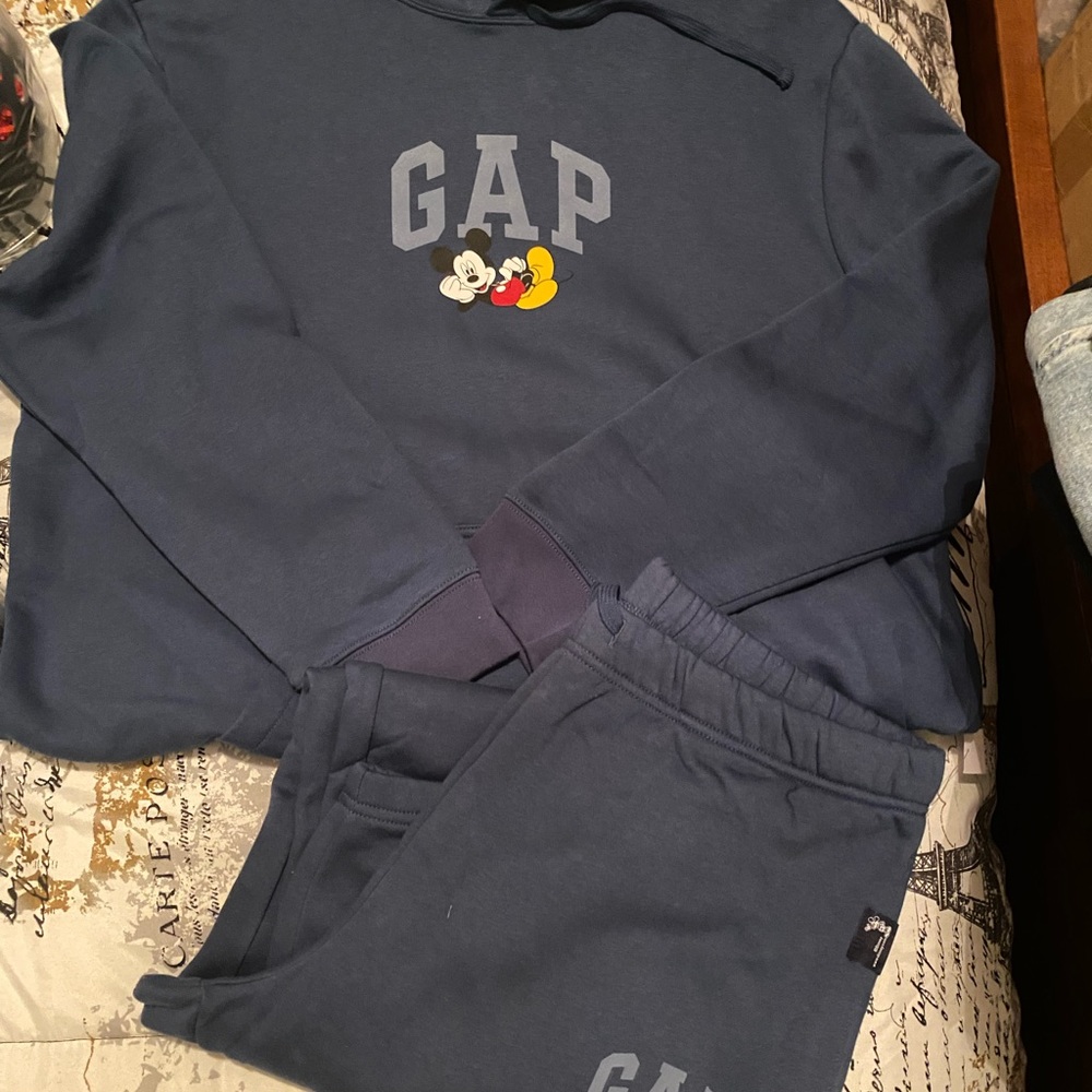 Adult GAP x Disney Logo Hoodie & Sweatpants